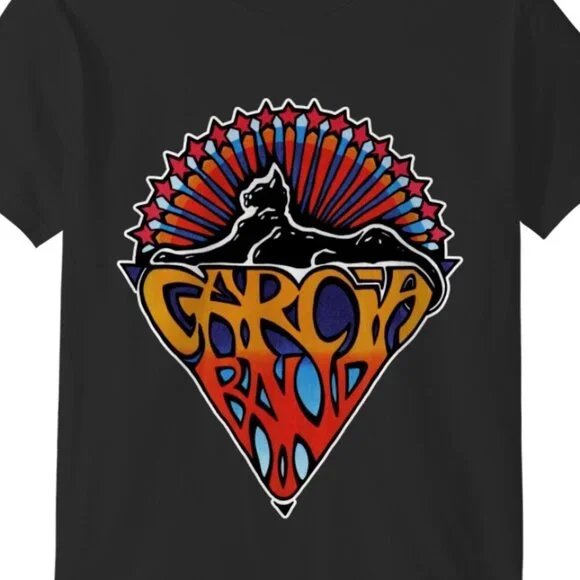 Garcia Band Jerry Garcia Graphic T-Shirt 1991 Concert Tour Vintage Style Tee 91 - Picture 2 of 5